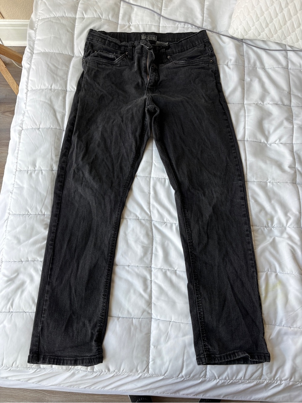 Slim Straight Black Men's Jeans